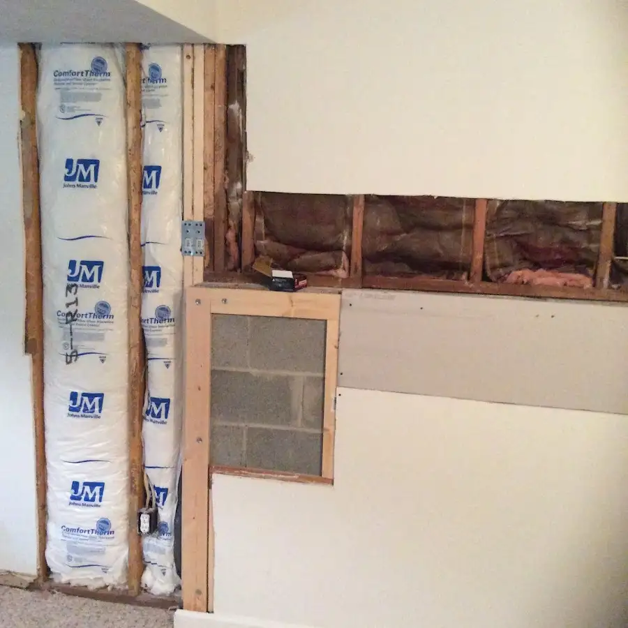 Wall insulation replacement during Odor Removal & Deodorization in Binghamton